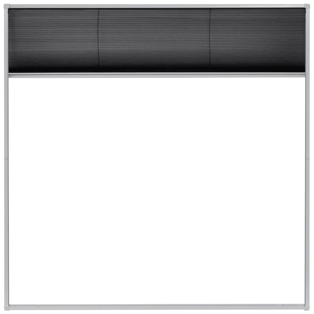 Plisirani Zaslon Protiv Insekata za Prozore Aluminijski 120x120 cm