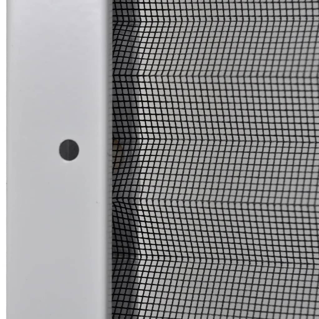 Plisirani Zaslon Protiv Insekata za Prozore Aluminijski 120x120 cm