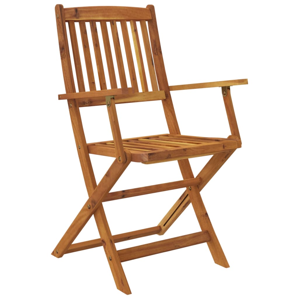7-dijelni sklopivi vrtni blagovaonski set masivno bagremovo drvo