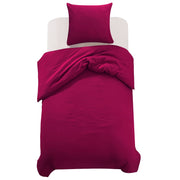 Set navlaka za poplun bordo boje 155x220/80x80 cm