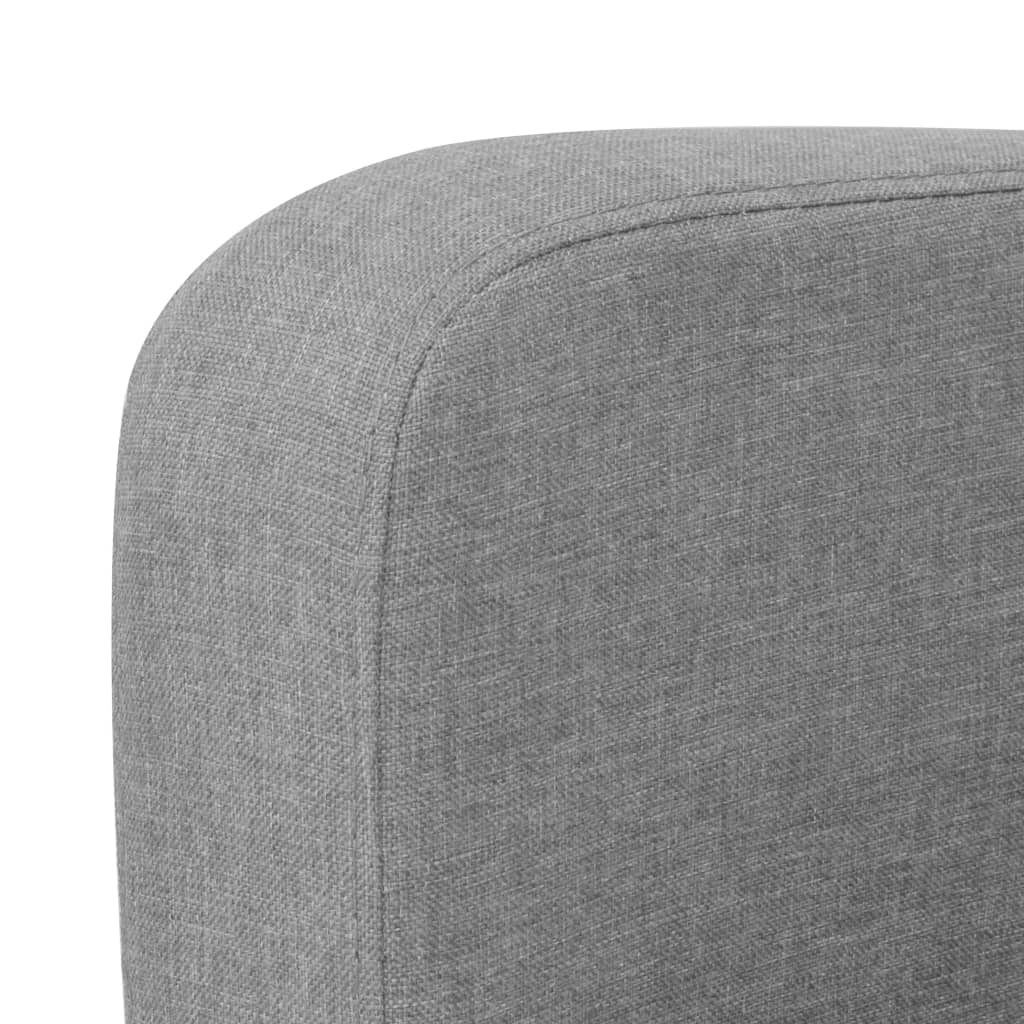 Kauč Dvosjed 135x65x76 cm Svijetlo Sivi