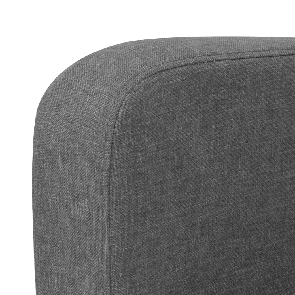 Kauč Dvosjed 135x65x76 cm Tamno Sivi
