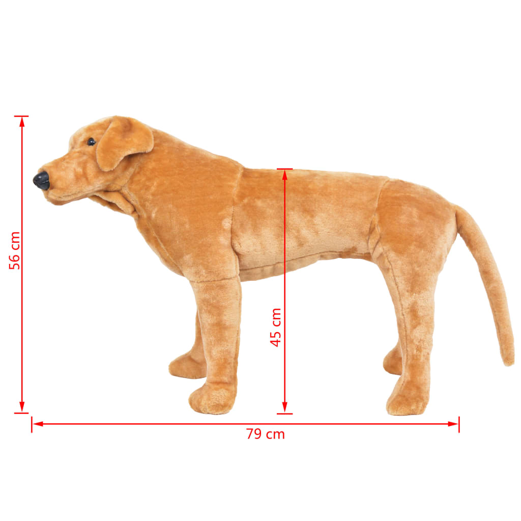 Samostojeći plišani labrador svjetlosmeđi XXL