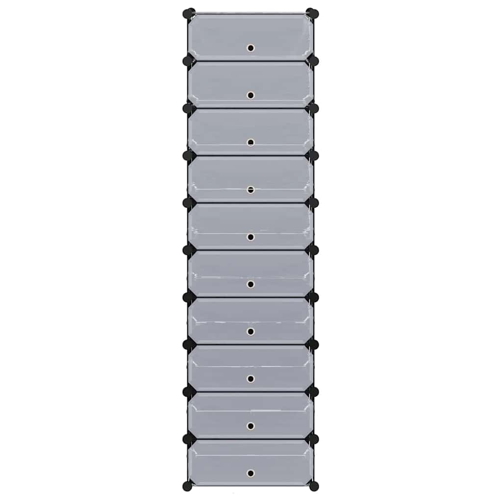 Organizator za Obuću s 10 Odjeljaka Crni