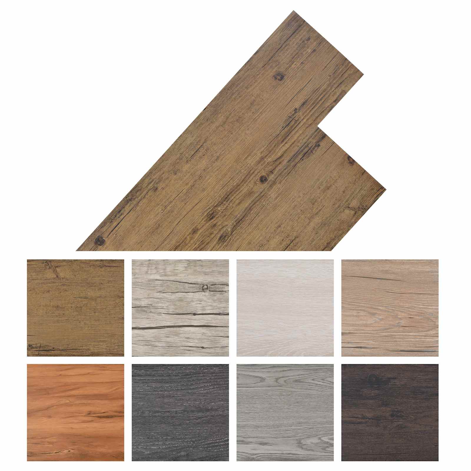 Podne daske 18 pcs Bakarna smeđa 5,26 m² PVC