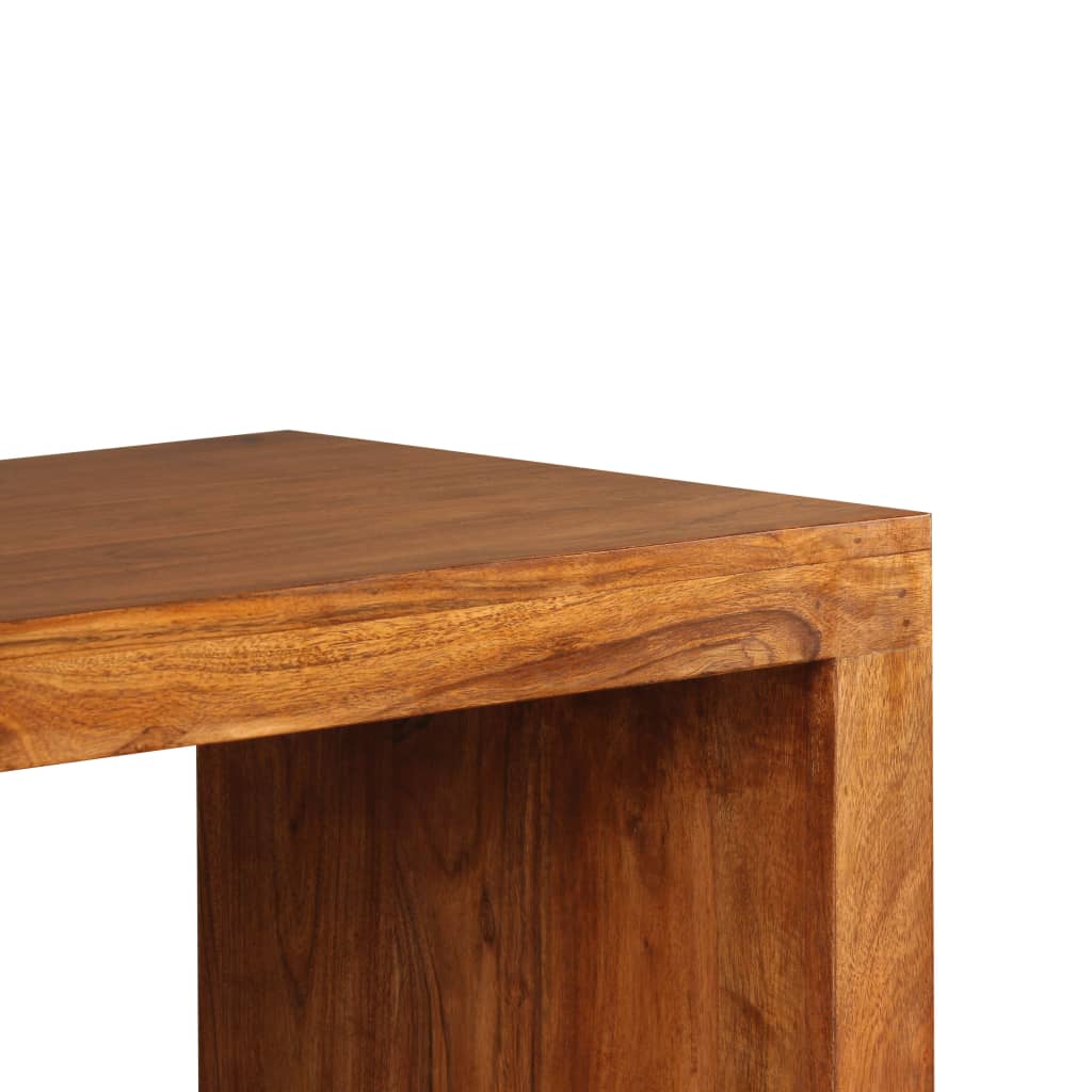 Konzolni stol masivno drvo s premazom boje meda 110x40x76 cm