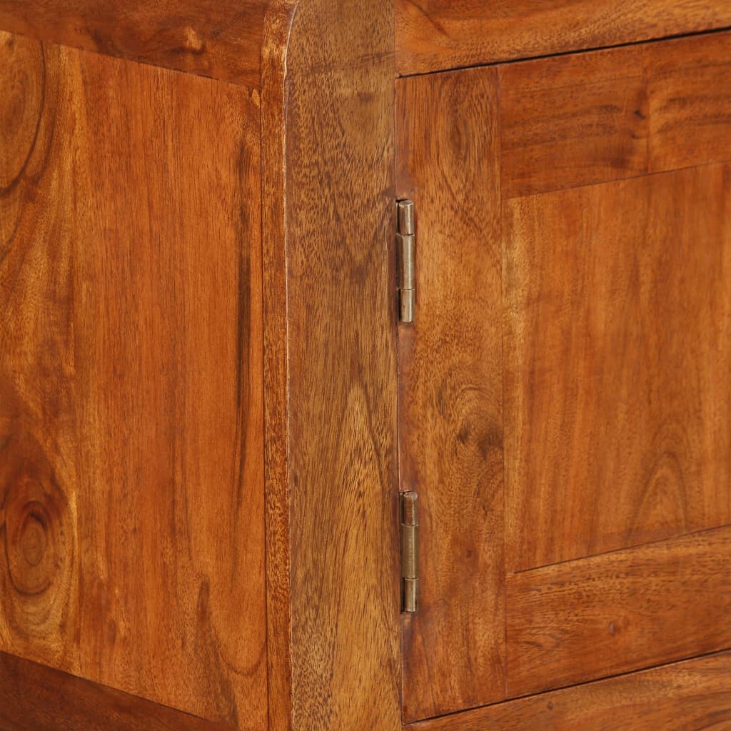 Komoda od masivnog drva s premazom boje meda 120x30x75 cm
