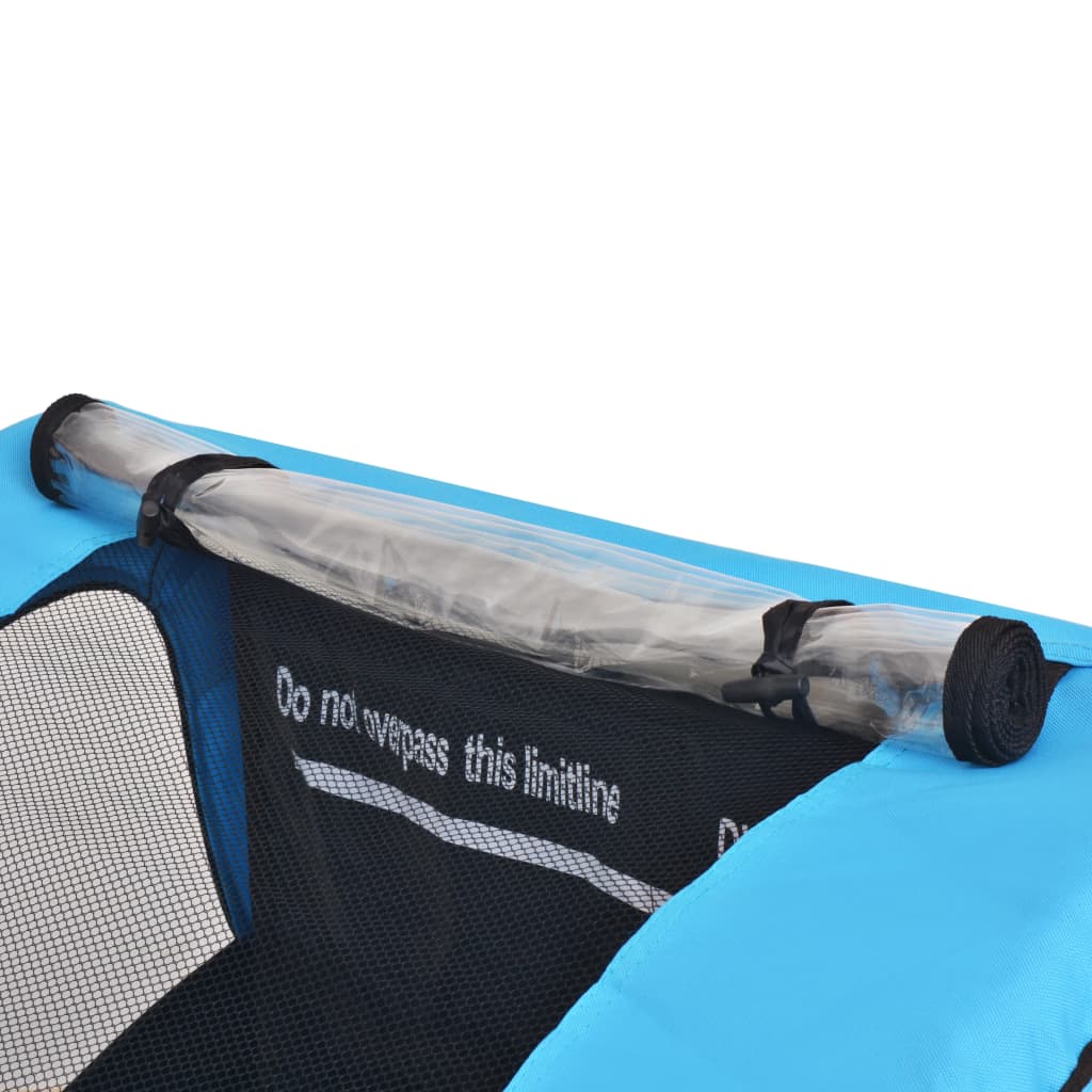 Prikolica za bicikl sivo-plava 30 kg