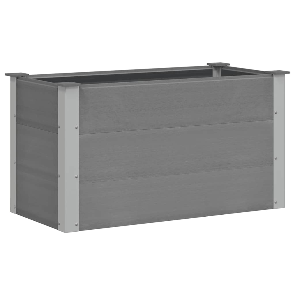 Vrtna Posuda za Sadnju WPC 100x50x54 cm Siva