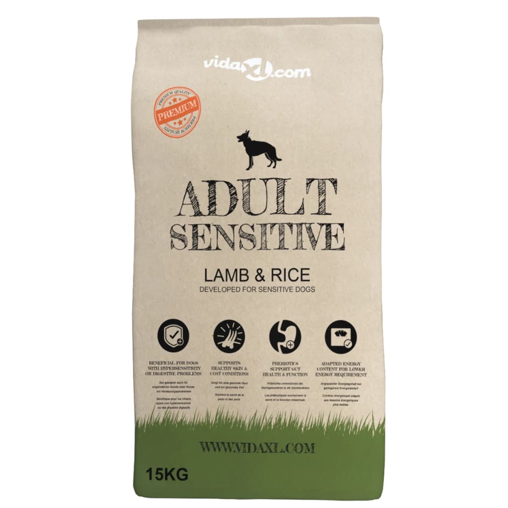 Premium suha hrana za pse Adult Sensitive Lamb & Rice 15 kg