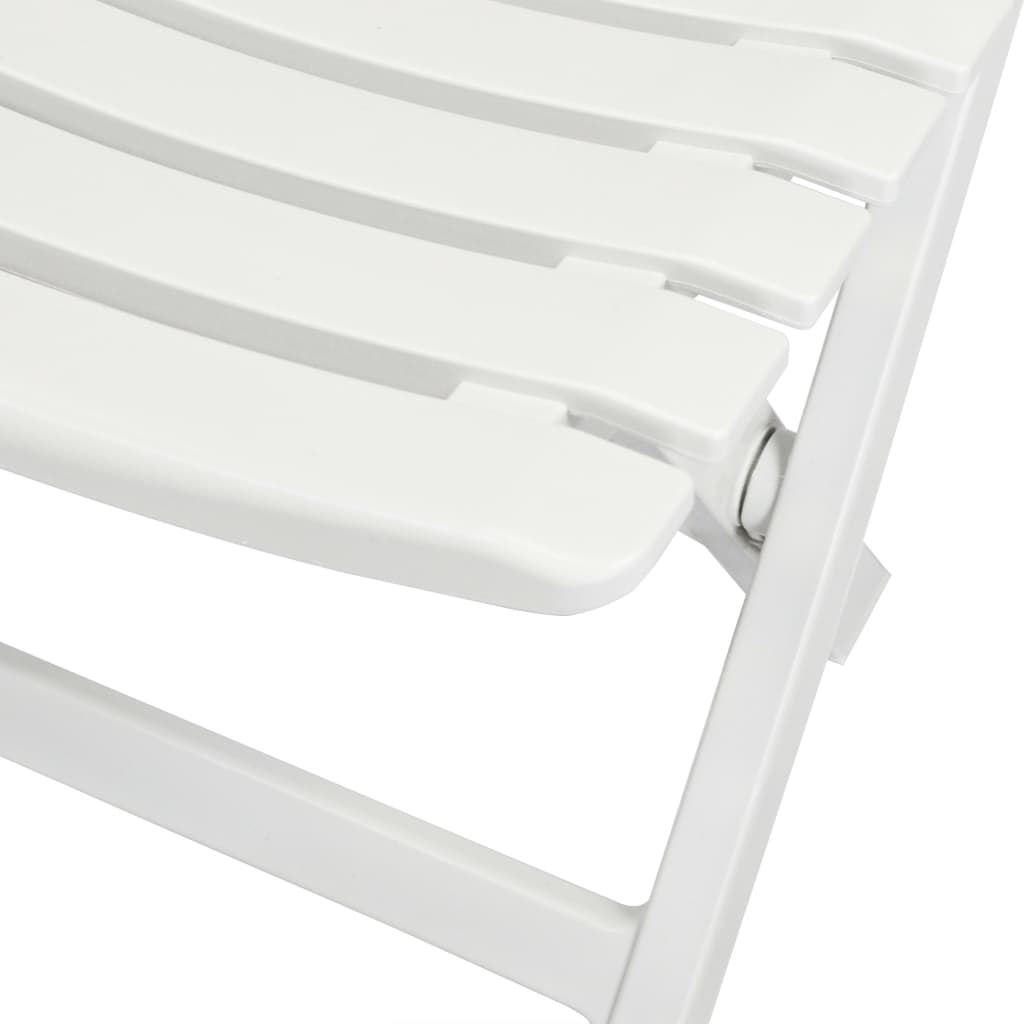 3-dijelni sklopivi bistro set plastični bijeli