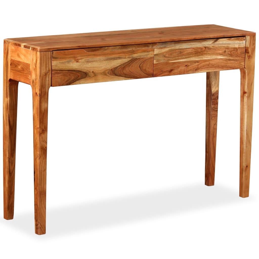Konzolni stol od masivnog drva 118 x 30 x 80 cm