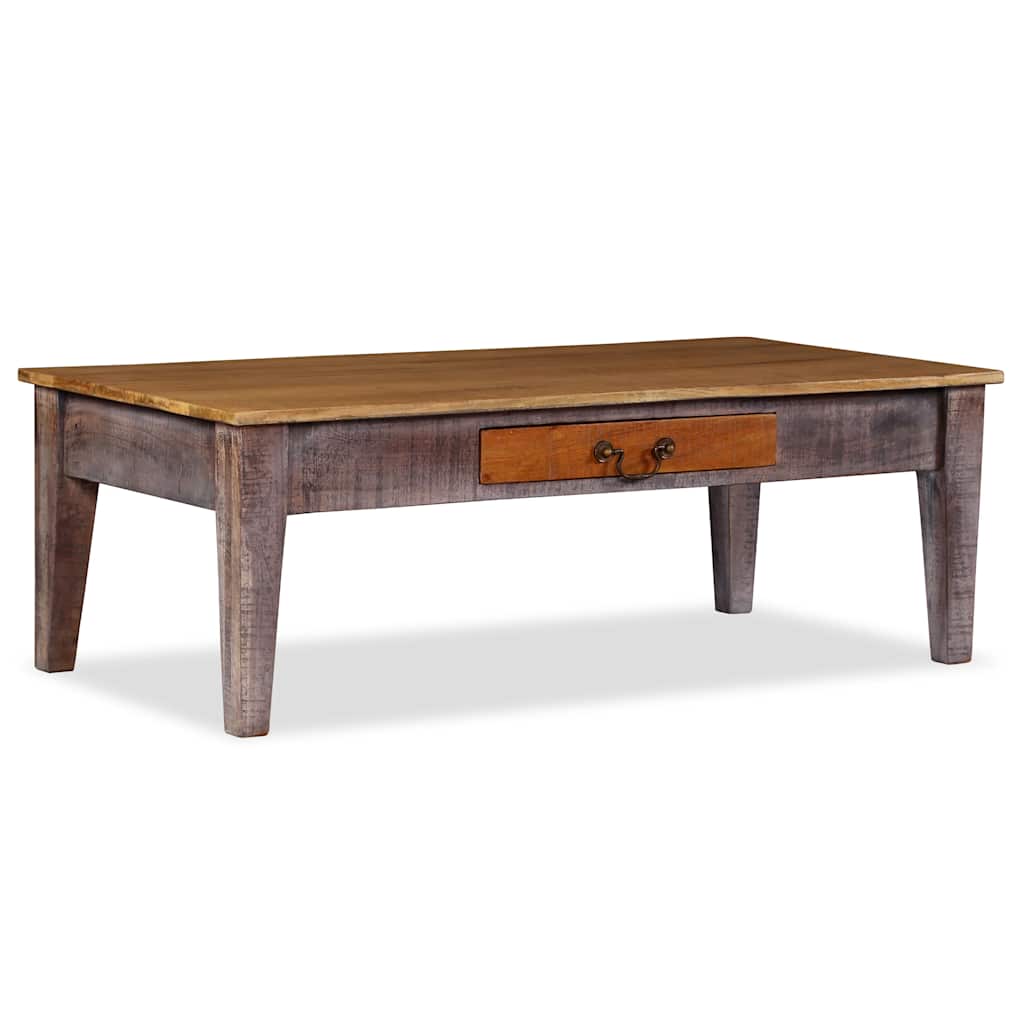 Starinski stolić za kavu od masivnog drva 118 x 60 x 40 cm