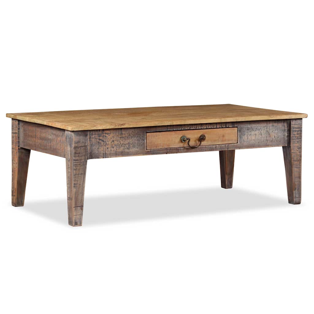 Starinski stolić za kavu od masivnog drva 118 x 60 x 40 cm