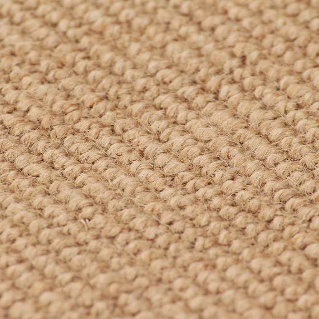 Ukrasni tepih od jute s podlogom od lateksa 120x180 cm prirodni