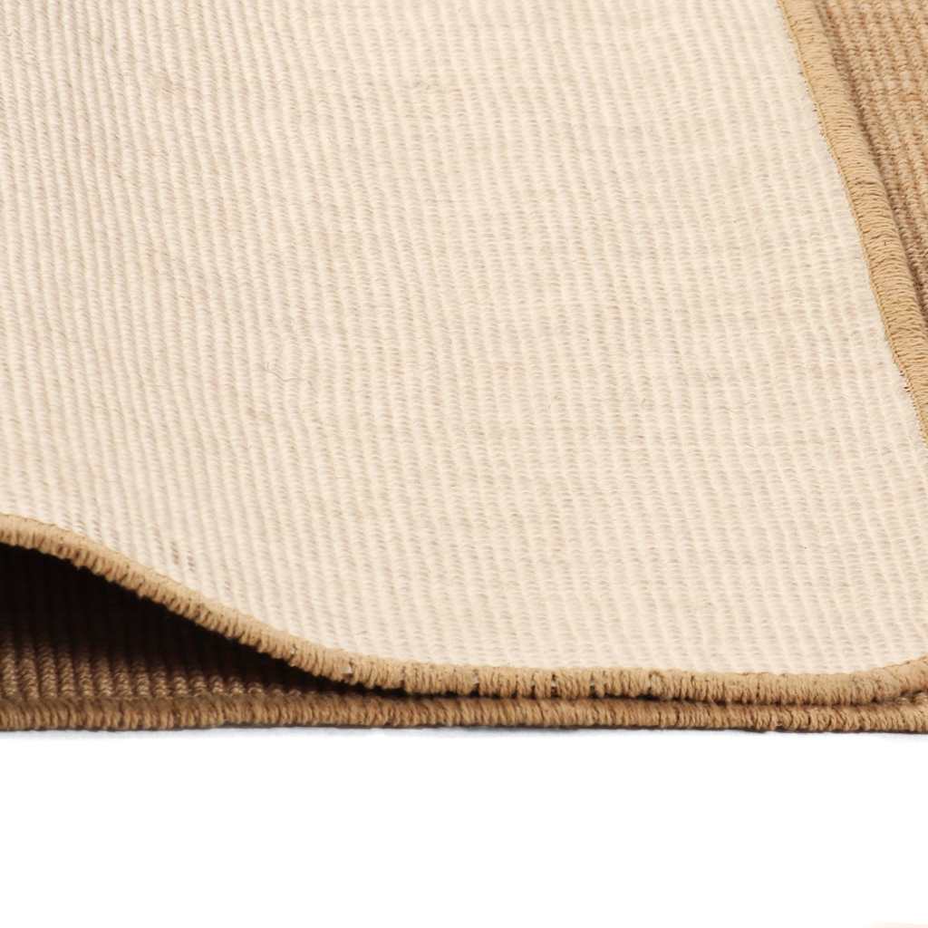 Ukrasni tepih od jute s podlogom od lateksa 160x230 cm prirodni