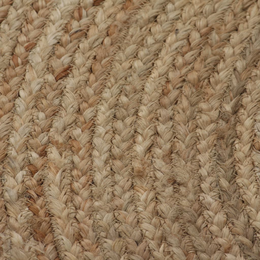 Ukrasni pleteni tepih od jute 90 cm okrugli