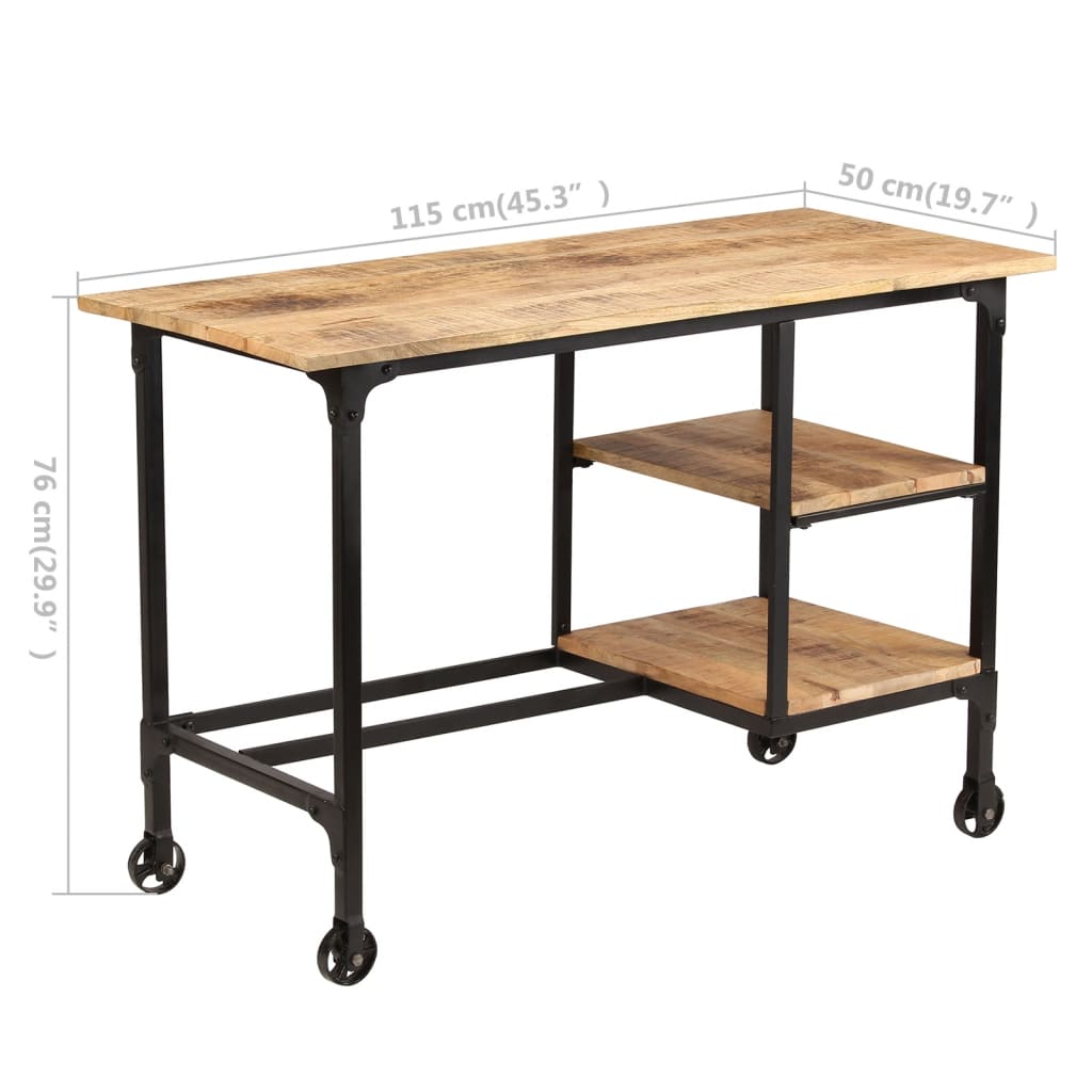 Stol sa sklopivim stolcem od mango drva 115 x 50 x 76 cm