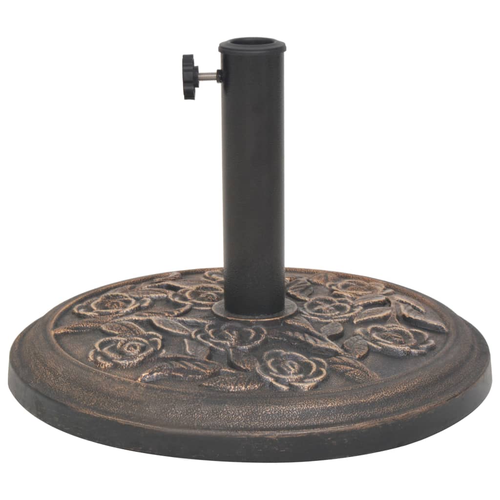 Stalak za Suncobran od Smole Okrugli Boja Bronce 9 kg