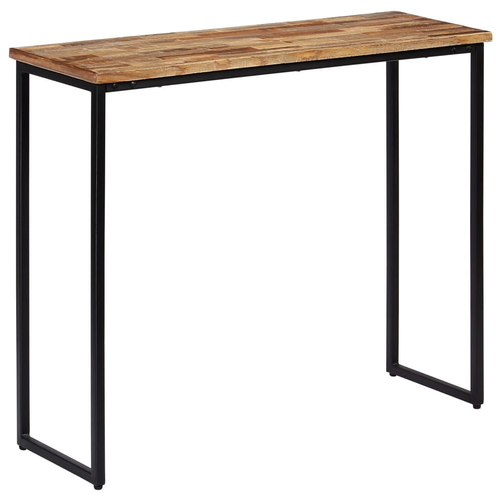 Konzolni stol od masivne obnovljene tikovine 90 x 30 x 76 cm
