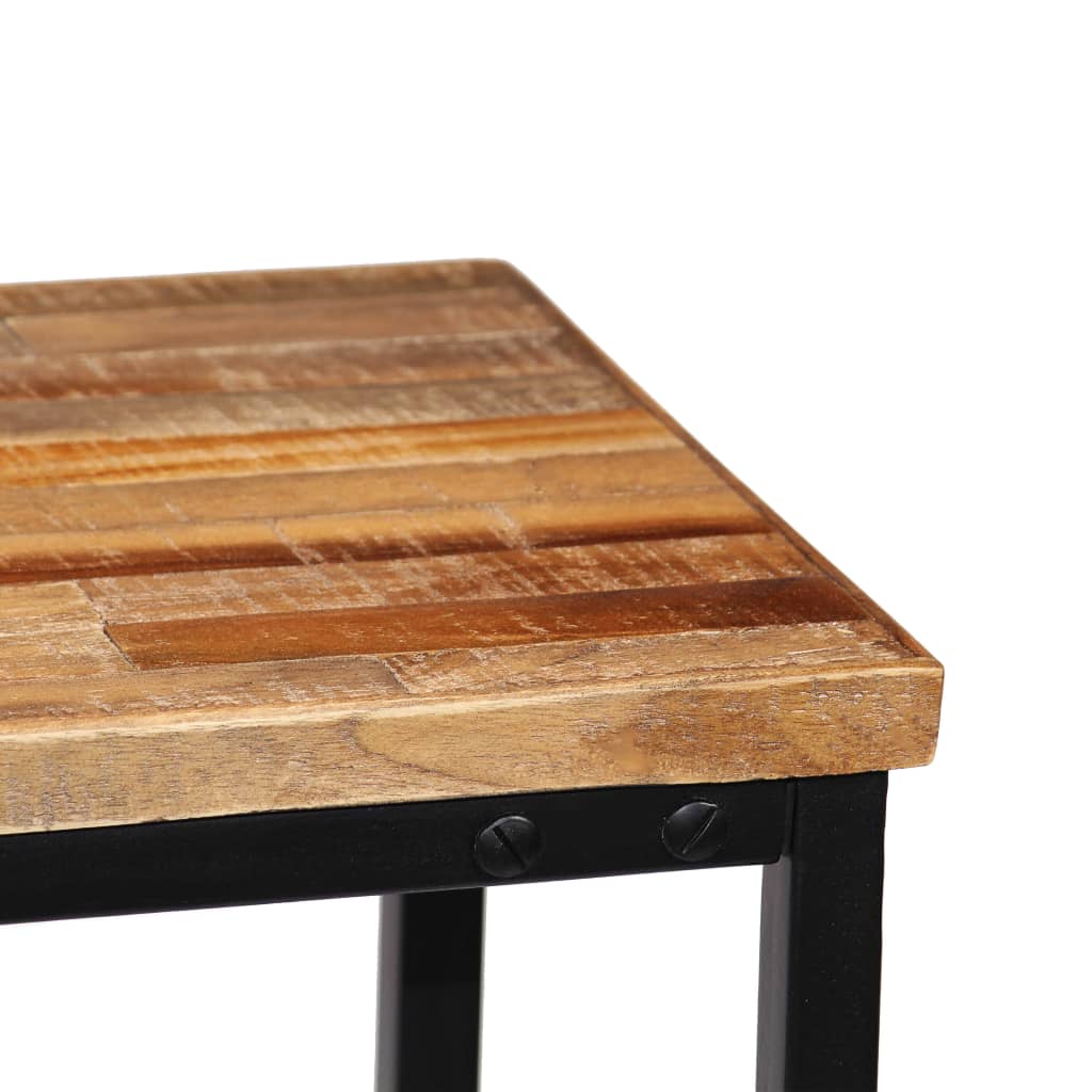 Konzolni stol od masivne obnovljene tikovine 90 x 30 x 76 cm