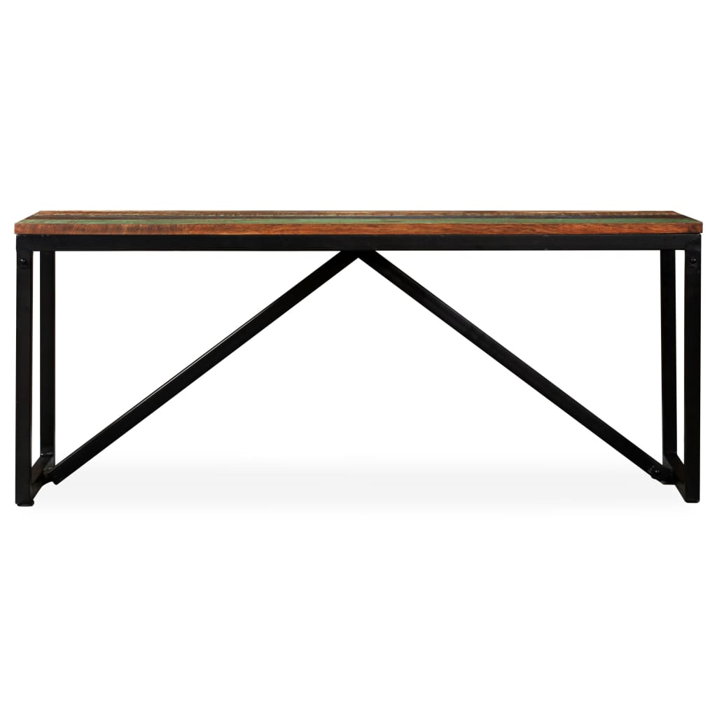 Klupa od masivnog obnovljenog drva 110 x 35 x 45 cm