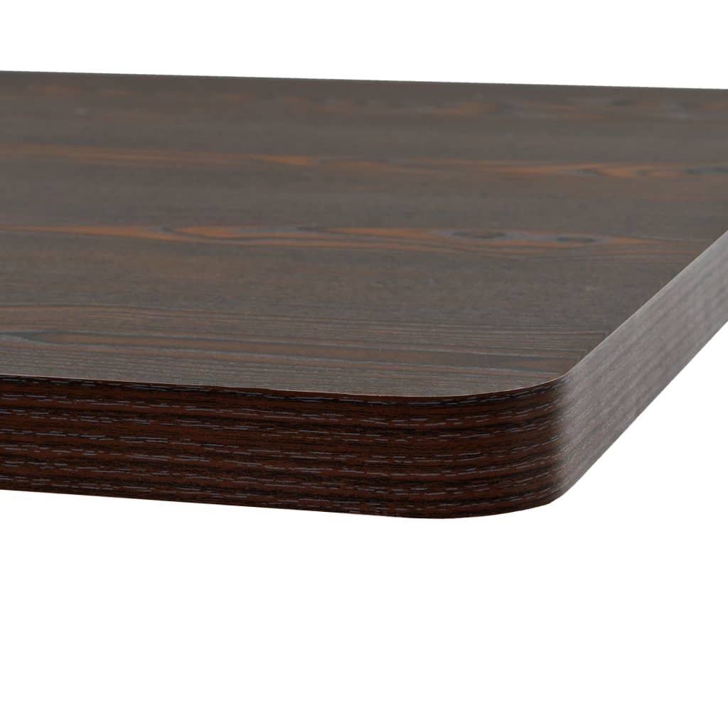 Kvadratni stol za bistro od MDF-a i čelika 80x80x75 cm tamni pepeljasti