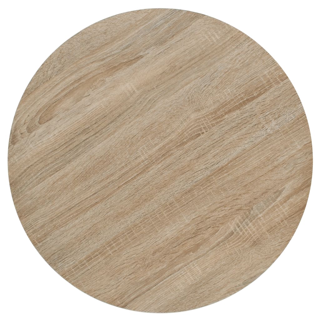 Okrugli stol za bistro od MDF-a i čelika 60 x 75 cm boja hrasta