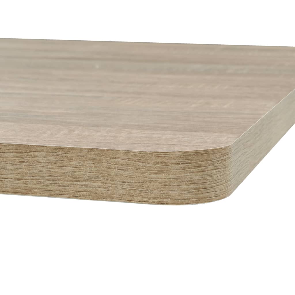 Kvadratni stol za bistro od MDF-a i čelika 80x80x75 cm boja hrasta