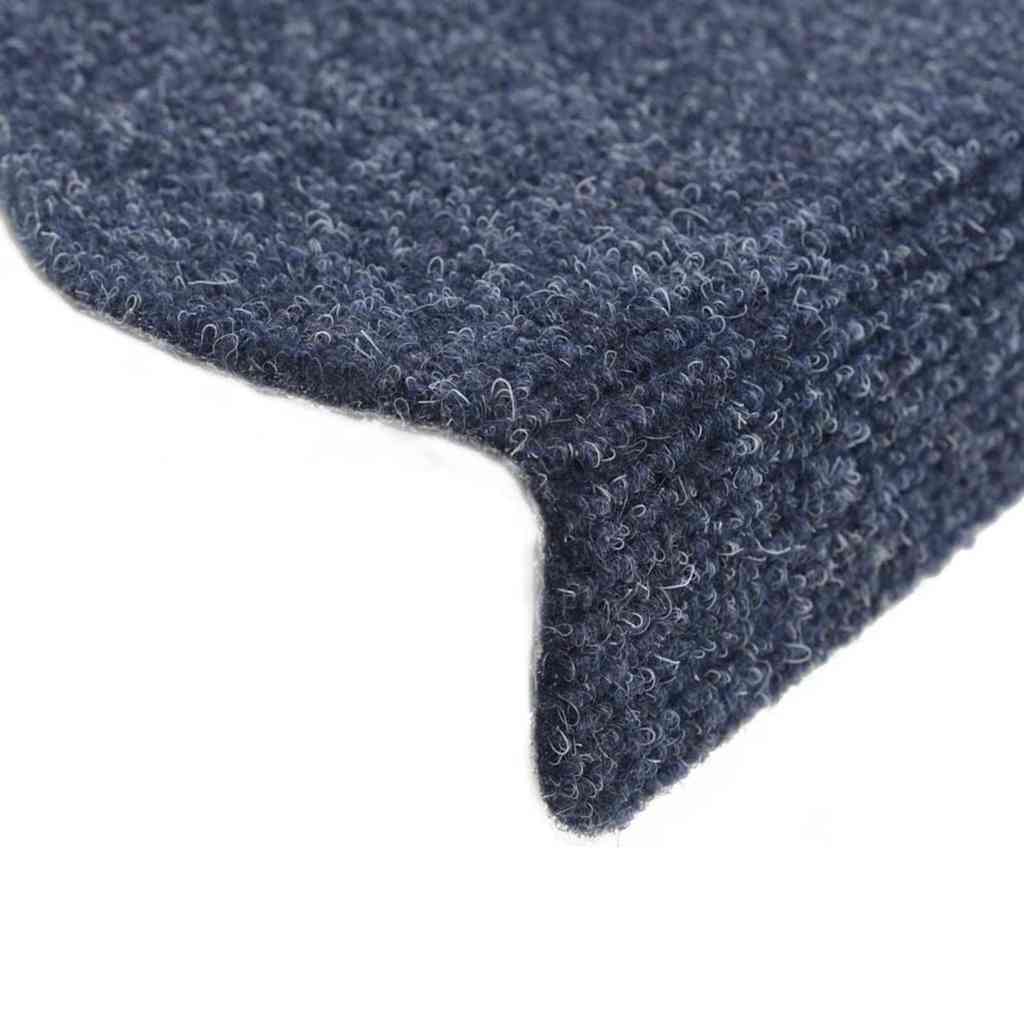 Prostirke za stepenice samoljepljive 15 kom 56x17x3 cm plave poluokrugle