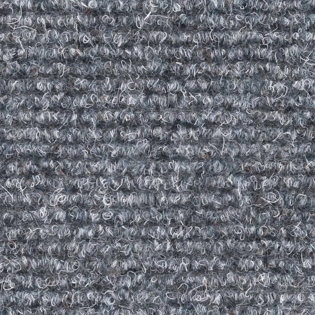 Prostirke za stepenice, samoljepljive, 15 kom, 65x21x4 cm, svijetlo sive, poluokrugle, velike