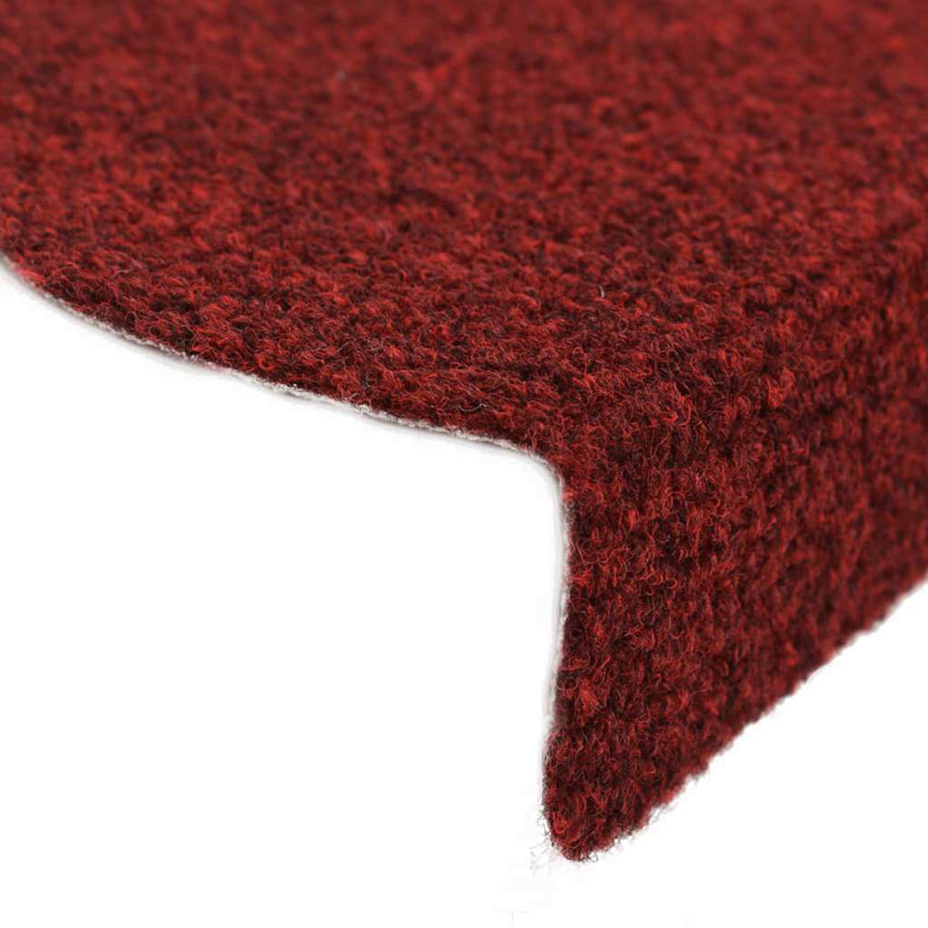 Samoljepljivi Otirač za Stepenice 15 kom Igličasti 65x21x4 cm Crveni