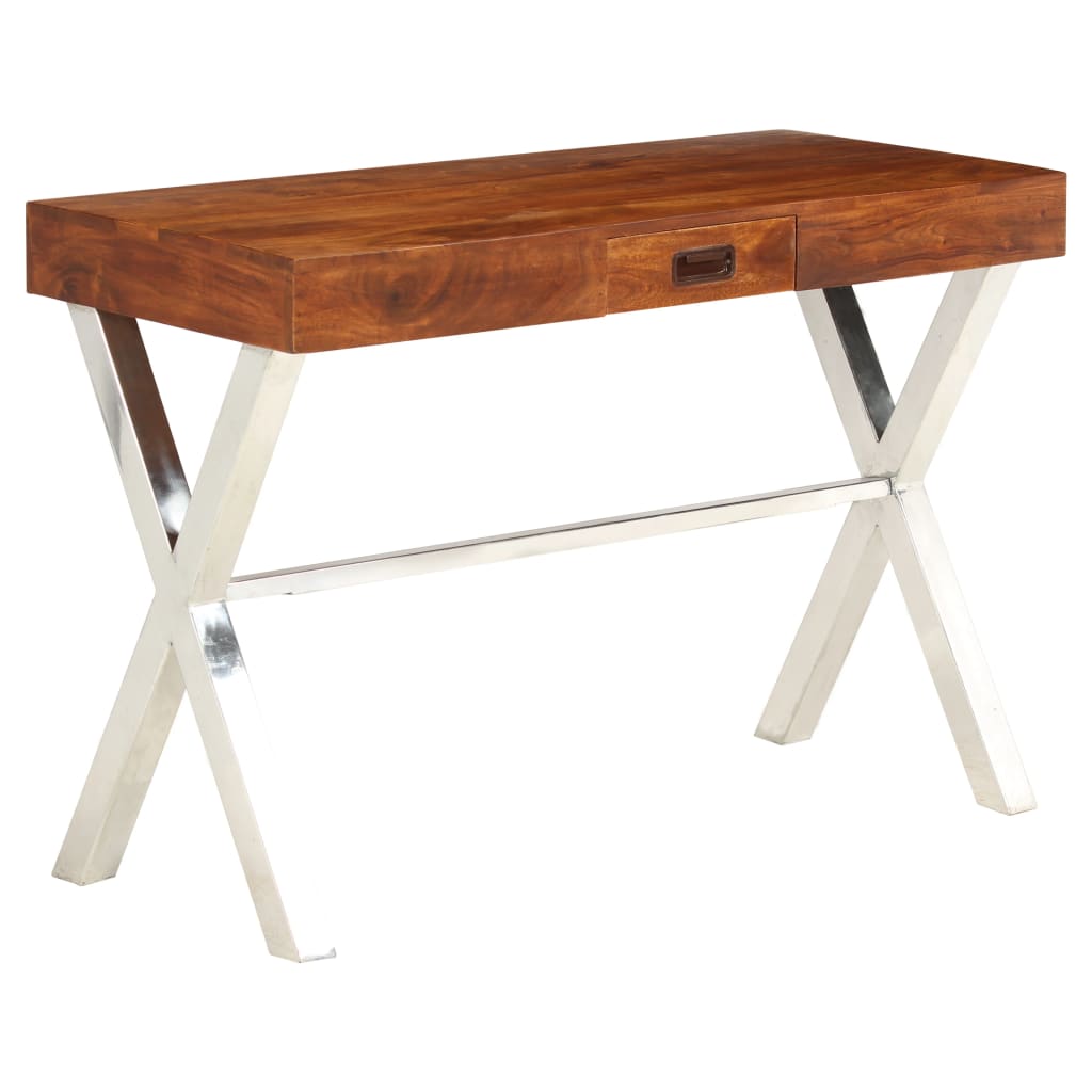 Radni stol 110x50x76 cm od drva bagrema s premazom boje meda