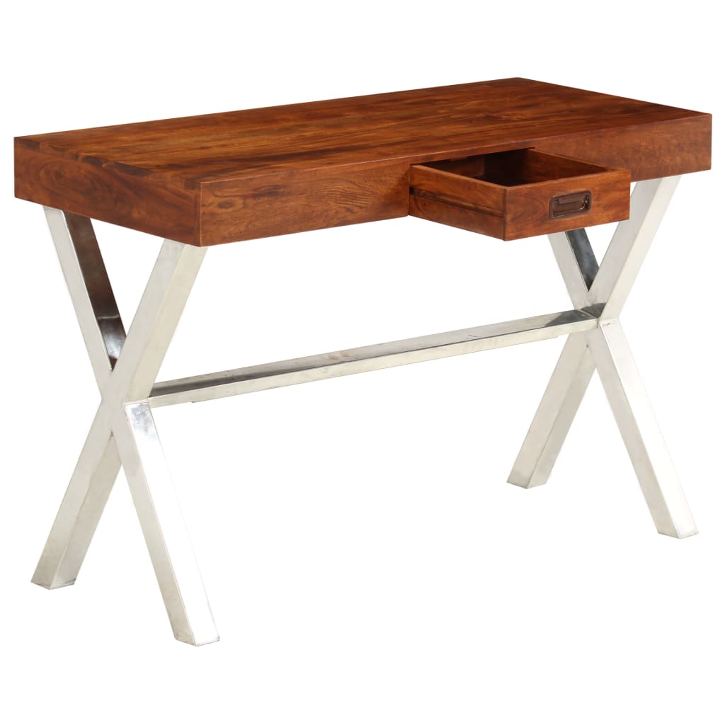 Radni stol 110x50x76 cm od drva bagrema s premazom boje meda