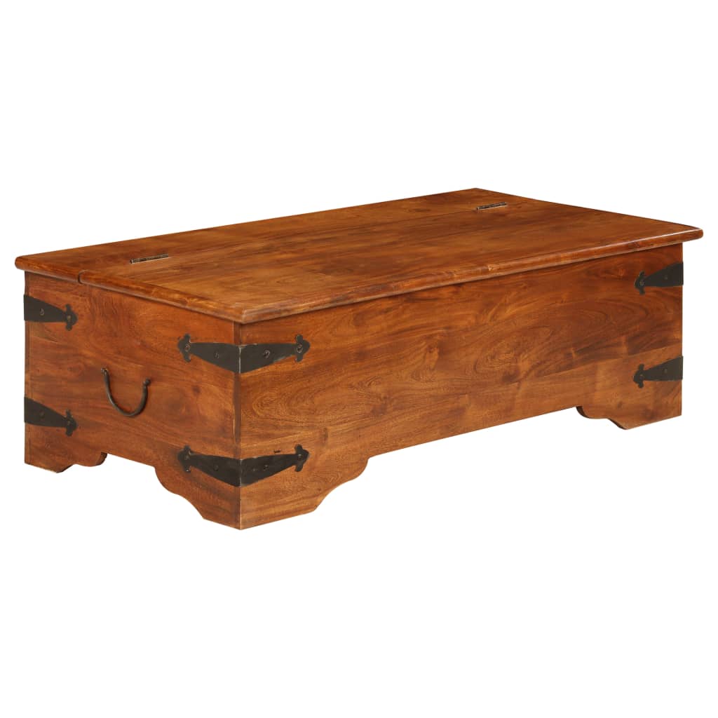 Stolić za kavu 110x55x35 cm bagremovo drvo s premazom boje meda
