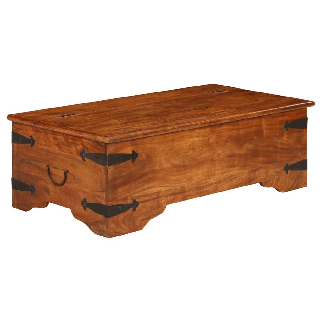 Stolić za kavu 110x55x35 cm bagremovo drvo s premazom boje meda