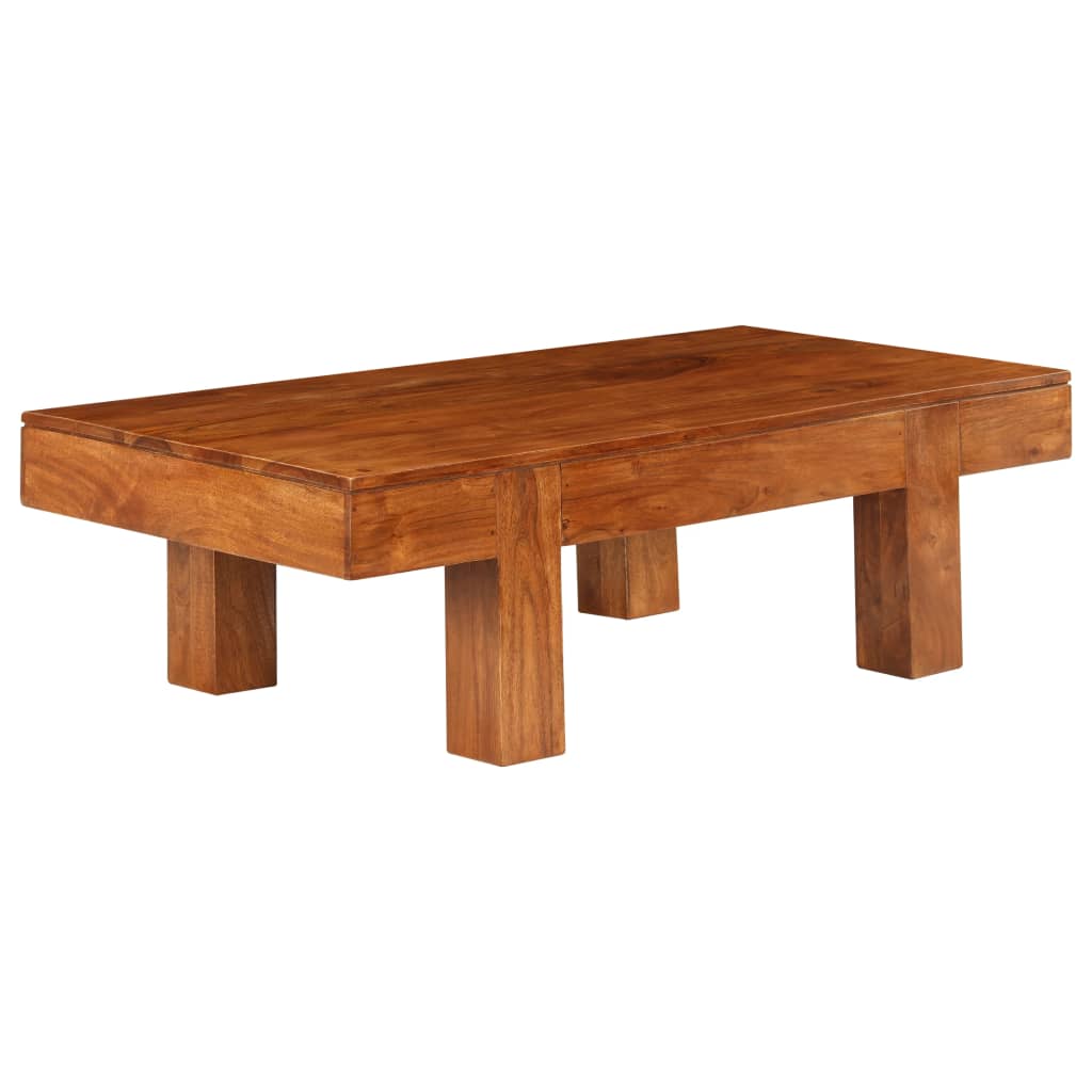 Stolić za kavu 100x50x30 cm bagremovo drvo s premazom boje meda