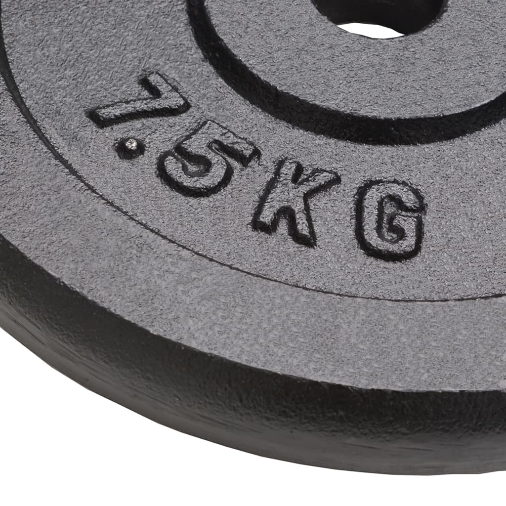 Ploče za utege 4 kom 4 x 7,5 kg od lijevanog željeza