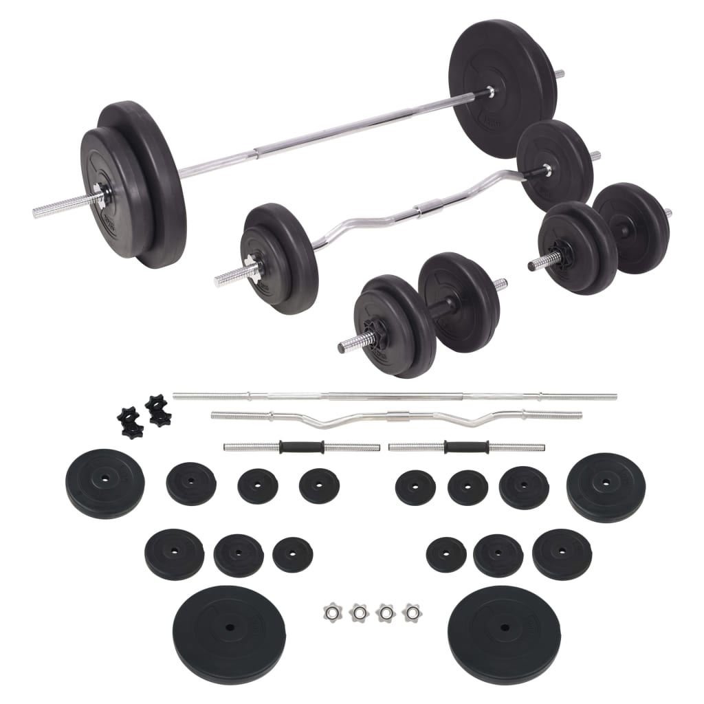 Set šipki i utega 90 kg