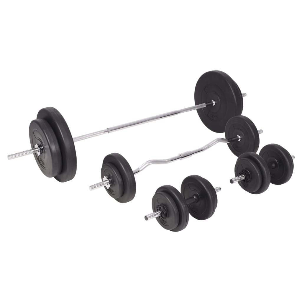 Set šipki i utega 90 kg