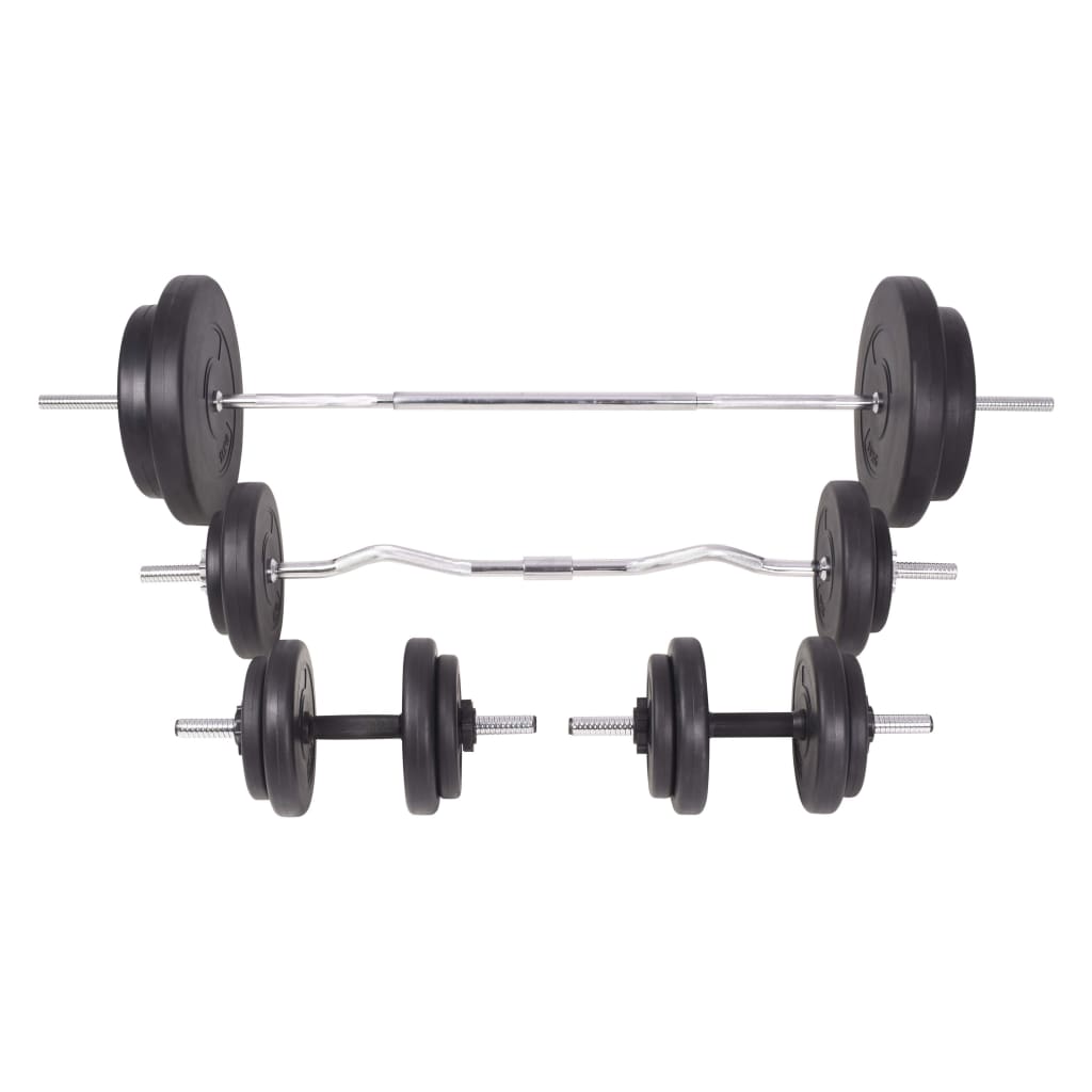 Set šipki i utega 90 kg