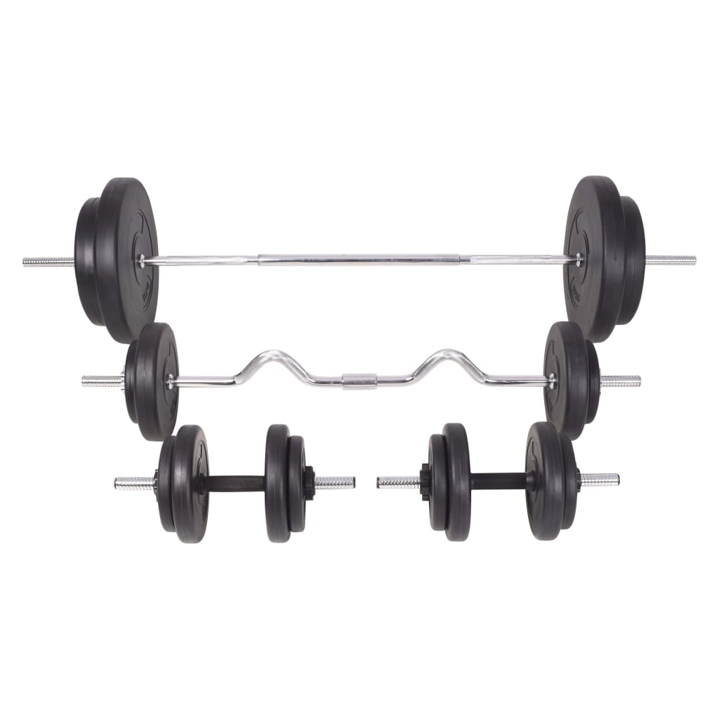 Set šipki i utega 90 kg