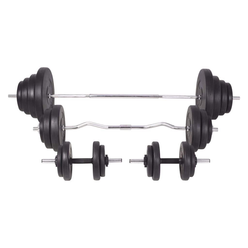 Set šipki i utega 120 kg