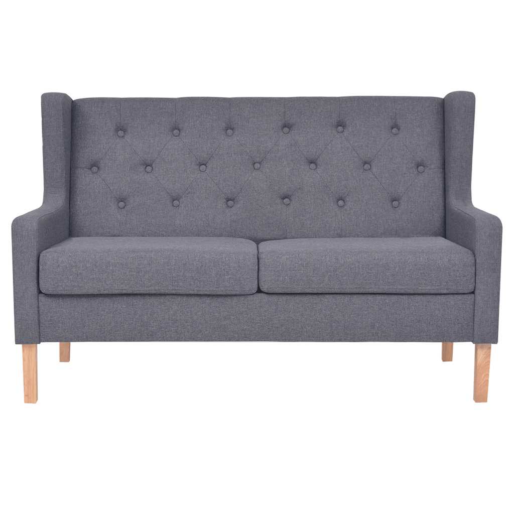 3-dijelni set sofa od tkanine sivi