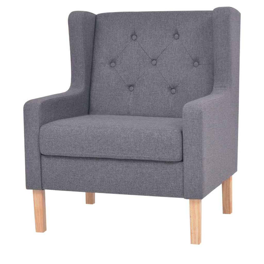 3-dijelni set sofa od tkanine sivi