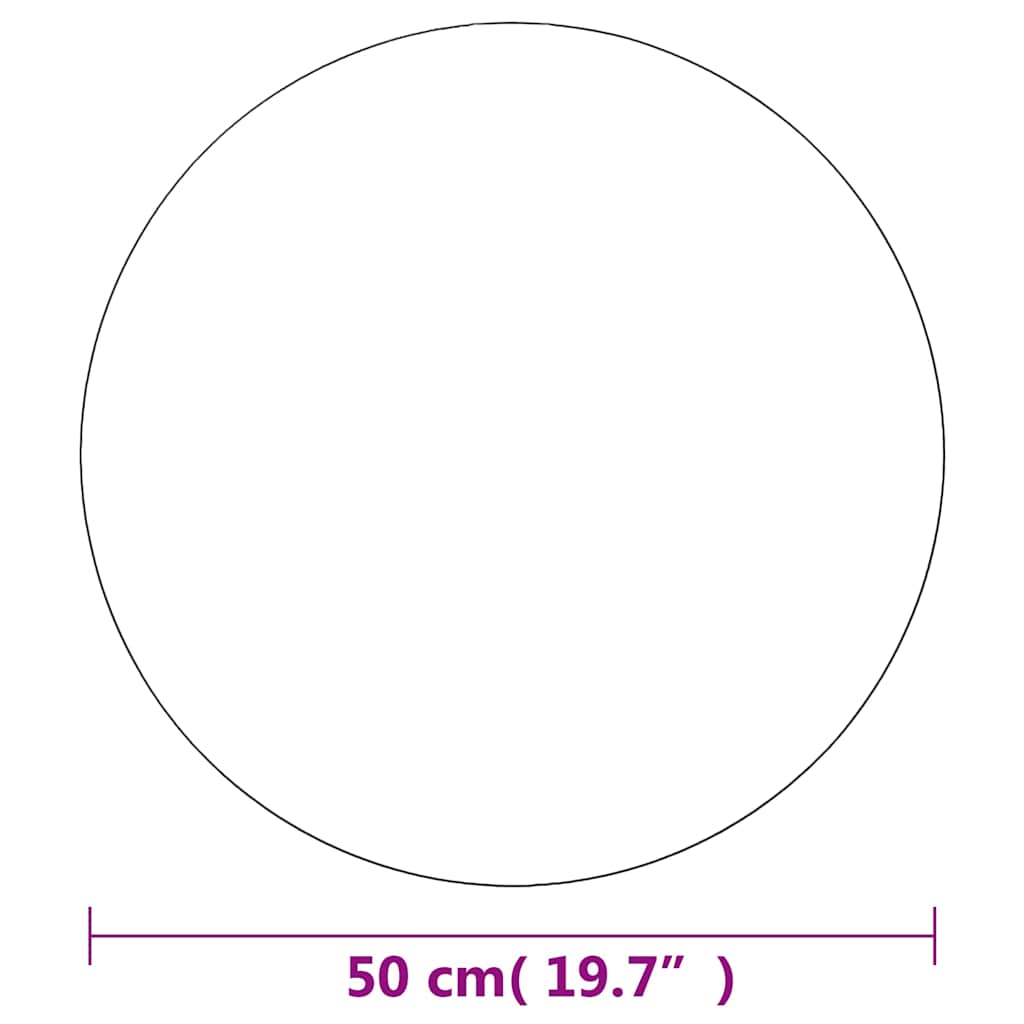 Zidno ogledalo 50 cm okruglo stakleno