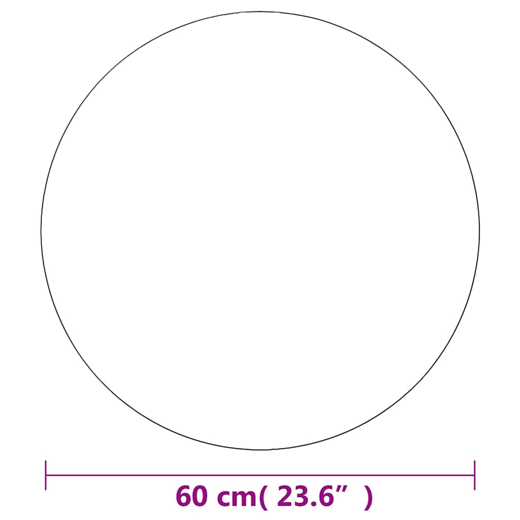 Zidno ogledalo 60 cm okruglo stakleno