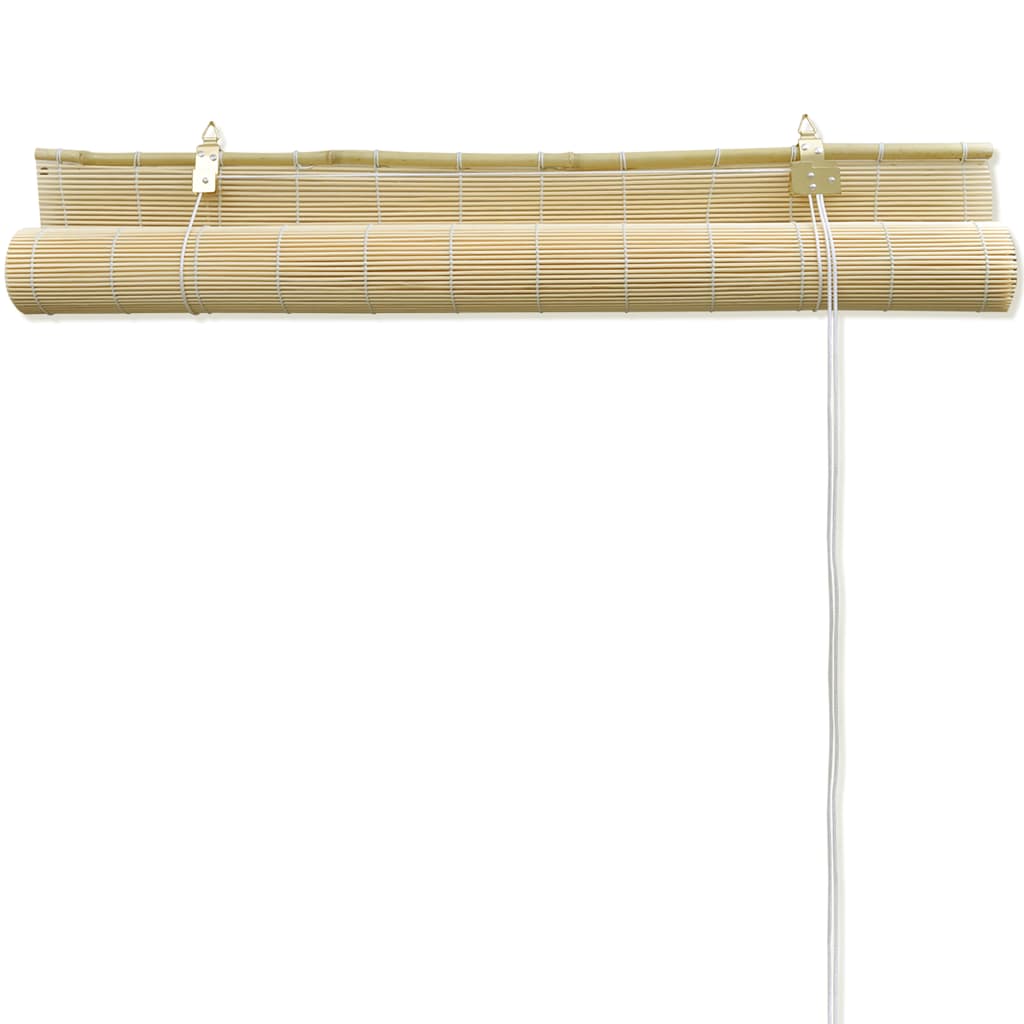 Roleta od bambusa 80 x 220 cm prirodna boja