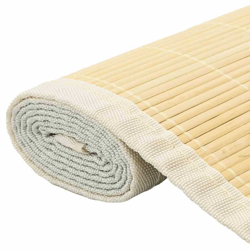 Tepih od bambusa 100 x 160 cm prirodne boje