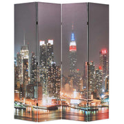 Sklopiva sobna pregrada sa slikom New Yorka noću 160 x 170 cm